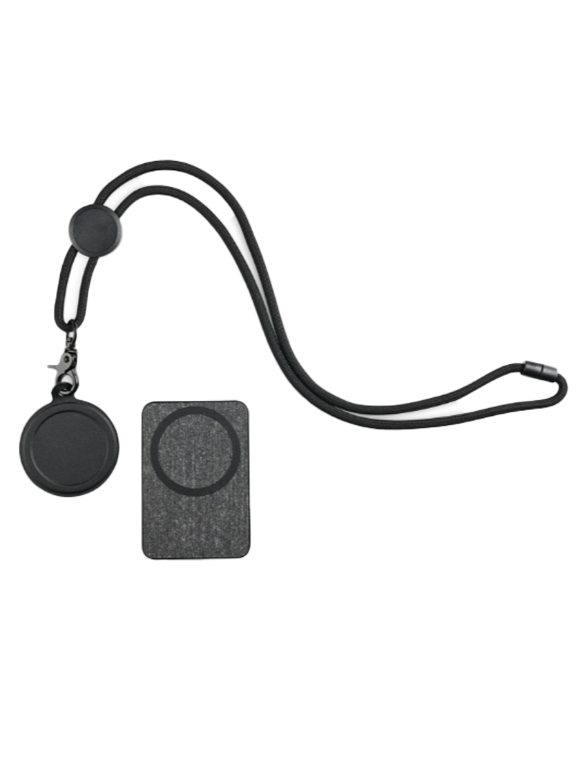E3256 (1) SMART ID Dark Grey - Versatile ID Holder with Built-in Tracker and Phone Stand - Image 1