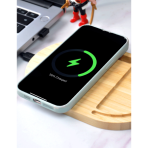 ANTI-STRESS WIRELESS - Bamboo Wireless Desktop Spinner with 15W Charging Capability - Image 5