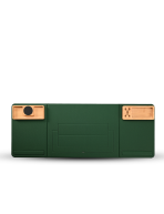 DESKMATE - Foldable Desk Pad Organizer with Laptop Stand and Bamboo Accessories