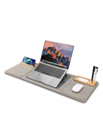 DESKMATE - Foldable Desk Pad Organizer with Laptop Stand and Bamboo Accessories - Image 2