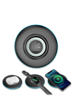 iWIRELESS PAD - Dual Coil Wireless Charger for Mobile, AirPods &lamp; iWatch - Image 2