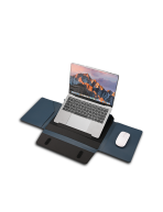 OFFICE LAPFOLD - Versatile PU Laptop Sleeve that Transforms into a Workstation