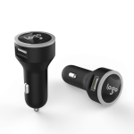 COLOR RING CAR CHARGER - Dual USB Vehicle Charger with Customizable Color Ring