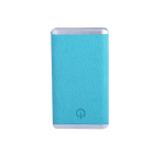 LEATHER POWERBANK PLUS TURQOUISE