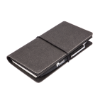 MEMO ORGANIZER CASE SLIM - Eco-Friendly Recycled Leather Organizer with Elastic Closure