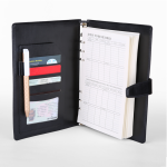 POCKET ORGANIZER - A5 PU Organizer with Zippered Storage & Cream Paper