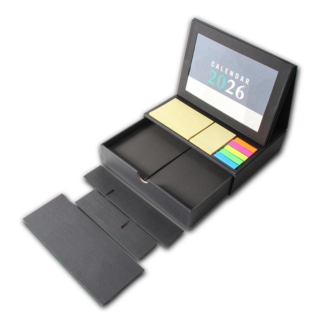 5 GIFTI BOX ORGANIZER - Elegant Desktop Organizer with Calendar, Notebook, and Accessories - Image 1