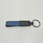 KEYRING - Gunblack Finish with Durable PU Leather Holder