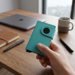 WALLETECH TURQUOISE with silver slot - Image 3
