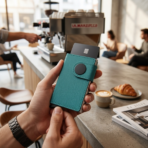 WALLETECH TURQUOISE with silver slot - Image 2