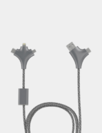 W CABLE - Versatile 3-in-1 Fabric Charging Cable with Eco-Friendly Design - Image 3